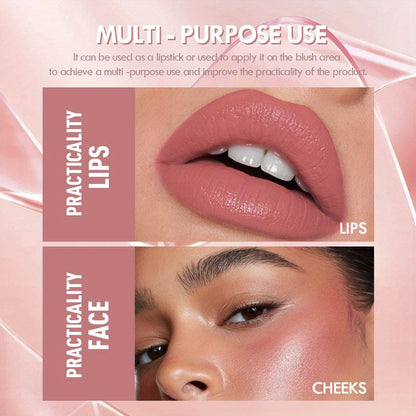 Batom Iluminador Hidratante Água Brilho Labial Sólido Vidro Chá Ferrugem Esmalte Labial Tintura Maquiagem Cosméticos Beleza