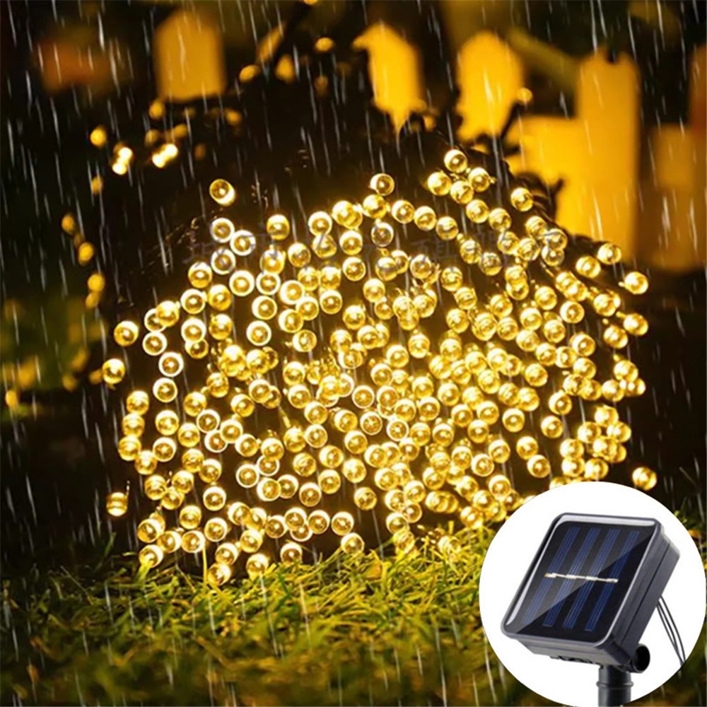 5/7/12M 8 Modes Solar String LED Fairy Lights Garland Outdoor Solar Powered Waterproof Lamps Wedding Christmas Home Garden Decor