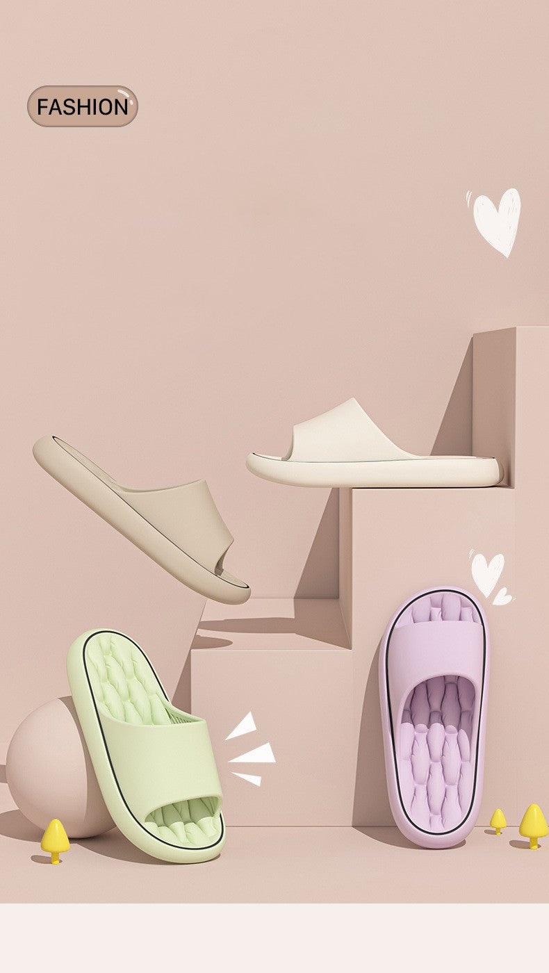 Super Light Soft Slippers Simple Fashion Slides EVA Elastic Shoes Colorful Sneakers In Door Bathroom Flip Flops