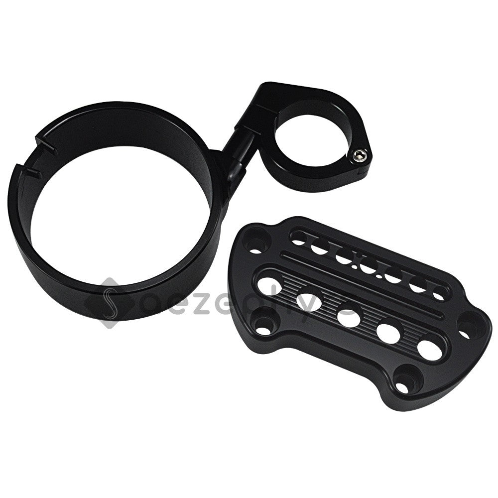 Capa de Suporte de Velocímetro Lateral/Remoção para Motocicleta Braçadeira Superior Guidão Riser Mount para Harley Sportster Iron XL883 Forty-Eight 95-20