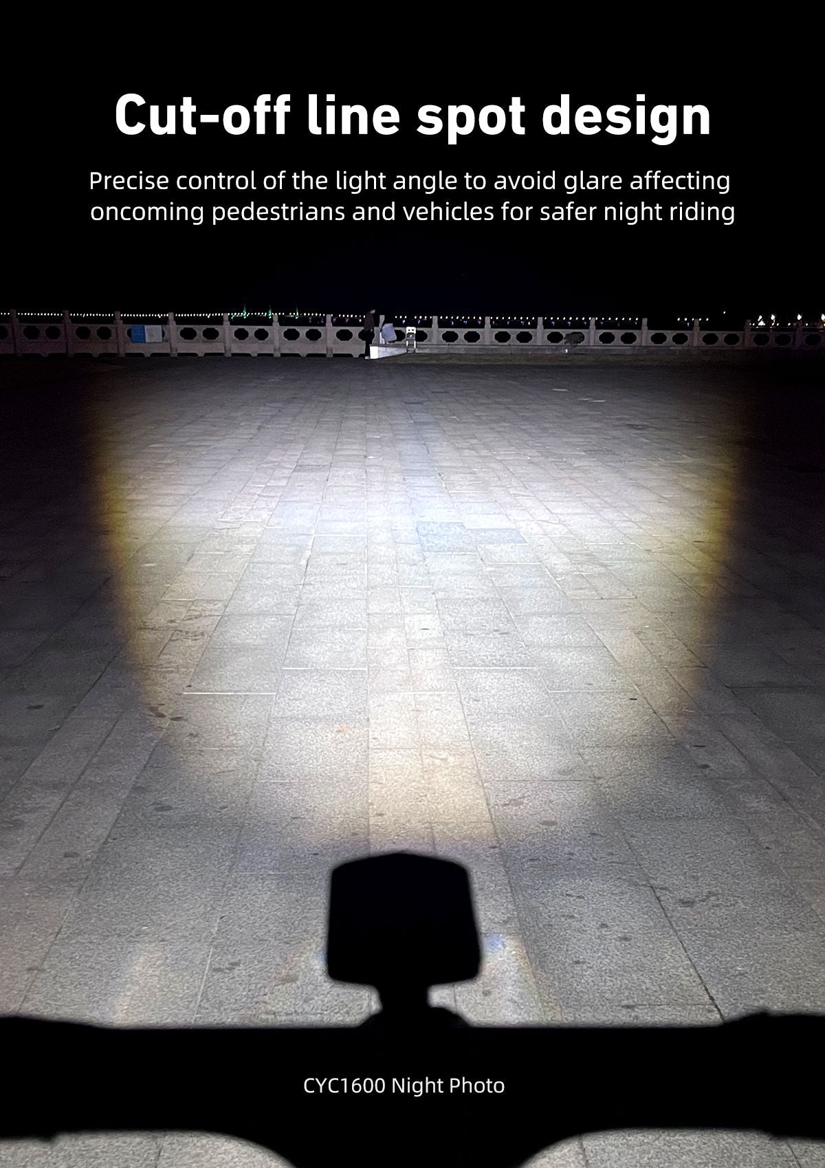 CYCLAMI Hanging Bike Headlight GoPro Ultra Bright Wireless Remote Front Lamp MTB Road High Brightness White CYC 1600 Lumen Light