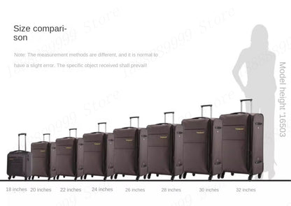 Oxford Cloth Suitcase 20/24/28/32-inch Large-Capacity Luggage Female Male Universal Wheel Business Travel Case