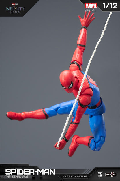 Blokees Original Homem-Aranha Venom Versão HQ 15.5CM 1/12 STARK SUIT Clássico Figura de Ação Montada Coleção Brinquedo Presente