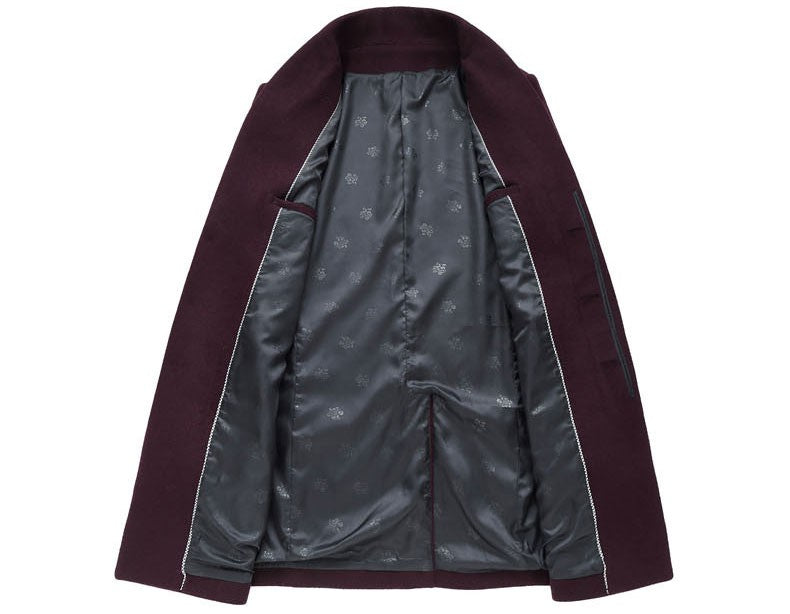 Oversized Men's Wool Overcoat 5XL High Quality Business Casual Winter Jacket Coat Men Clothing Woolen Coats A2F6009