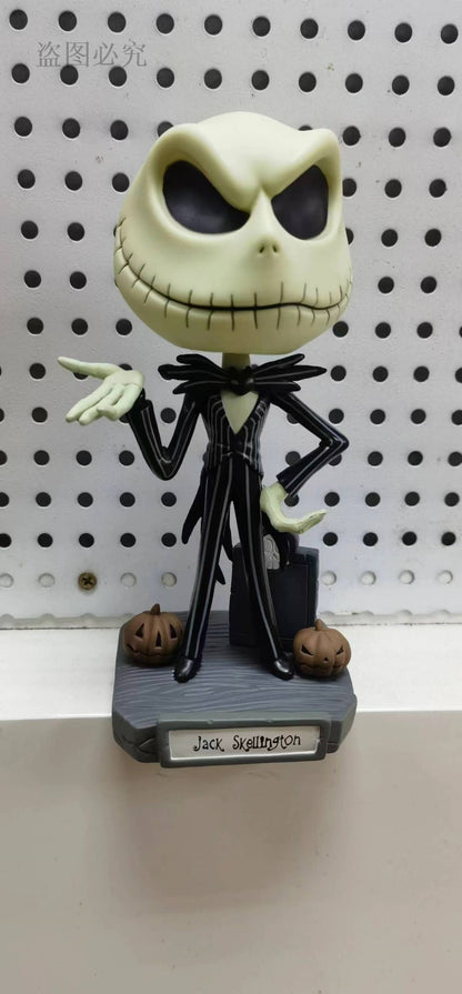 Boneco de Cabeça Balançante Wacky Wobbler Jake de O Estranho Mundo de Jack - Decoração para Carro ou Mesa - Presente para Amigo