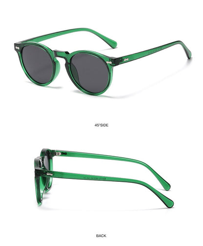 Óculos de Sol Redondos Retrô Masculinos Femininos Pequenos Moda Polarizados Óculos de Sol para Homens e Mulheres Óculos de Condução Estilo Vintage Literário