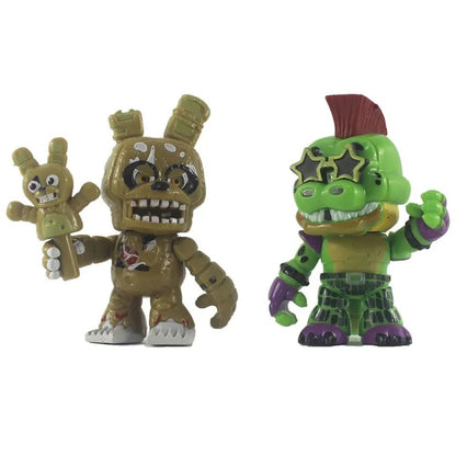 Jogo FNAF Panic Brinquedo da Meia-Noite Urso Foxy Chica Fazbear Bonnie Troca Máscaras Boneco de Ação Anime 1 PÇ Enviada Aleatoriamente