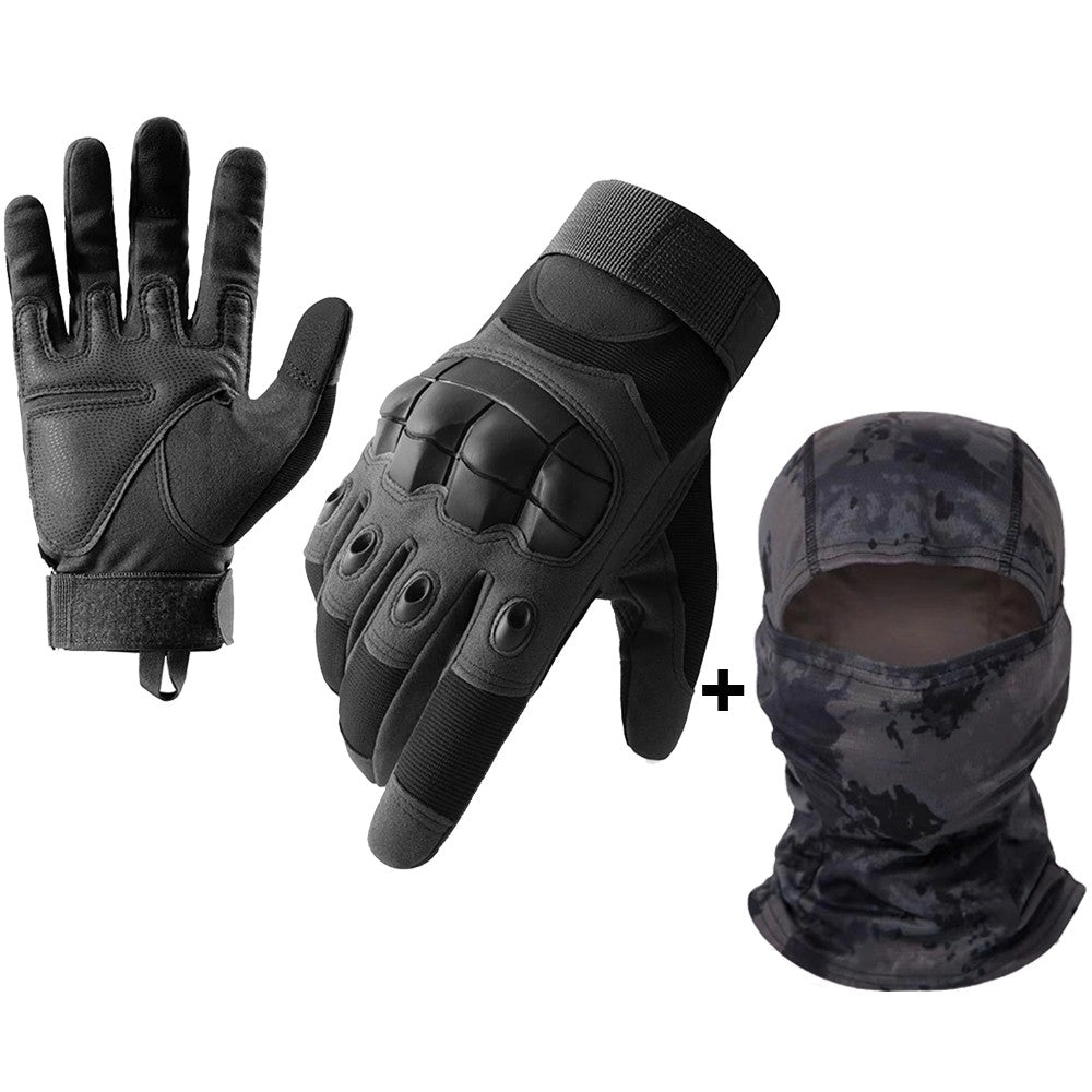 Luva de moto masculina com tela sensível ao toque, para motociclismo e motocross, proteção de dedo inteiro, Luvas Moto Preto