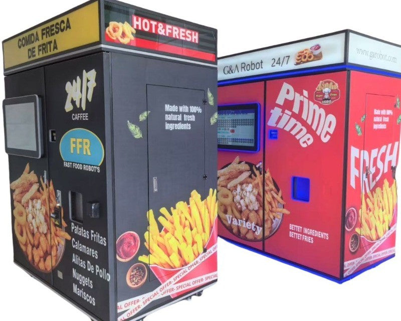Máquina Totalmente Automática Inteligente de Batata Frita Máquina Comercial de Venda de Batata Frita Máquina de Venda Automática 24 Horas sem Atendente