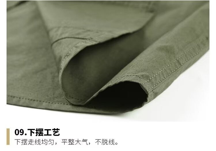 New Summer Men's Short Shirt Korean Casual Oversized Navy Blue Cargo Shirt Classic Retro Men Clothing Outdoor Sports Durable Top