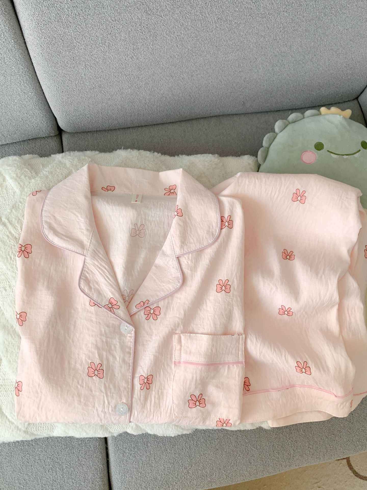 Spring/Autumn New Arrivals: Cloud-Print Cotton Long-Sleeved Pyjama Set for Women Adorable Sweetheart Style Nightwear Homewear Se