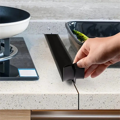 Stove Counter Gap Cover Kitchen Silicone Heat Resistant Mat Gas Stove Protector Slit Cleaning Pad Oil Dust Seal Cooker Cover 1pc