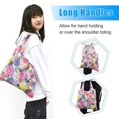 Reusable Shopping Large Bag Foldable Eco Tote With Pouch For Grocery Gym Office Supplies Beach Gear School Toys Storage Bags