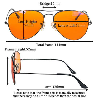 Óculos de Luz Azul SHINU Lentes Vermelhas Óculos Masculinos Melhor Sono Óculos de Lentes Laranja para Jogos Visão Noturna Lentes Amarelas 3 Tamanhos