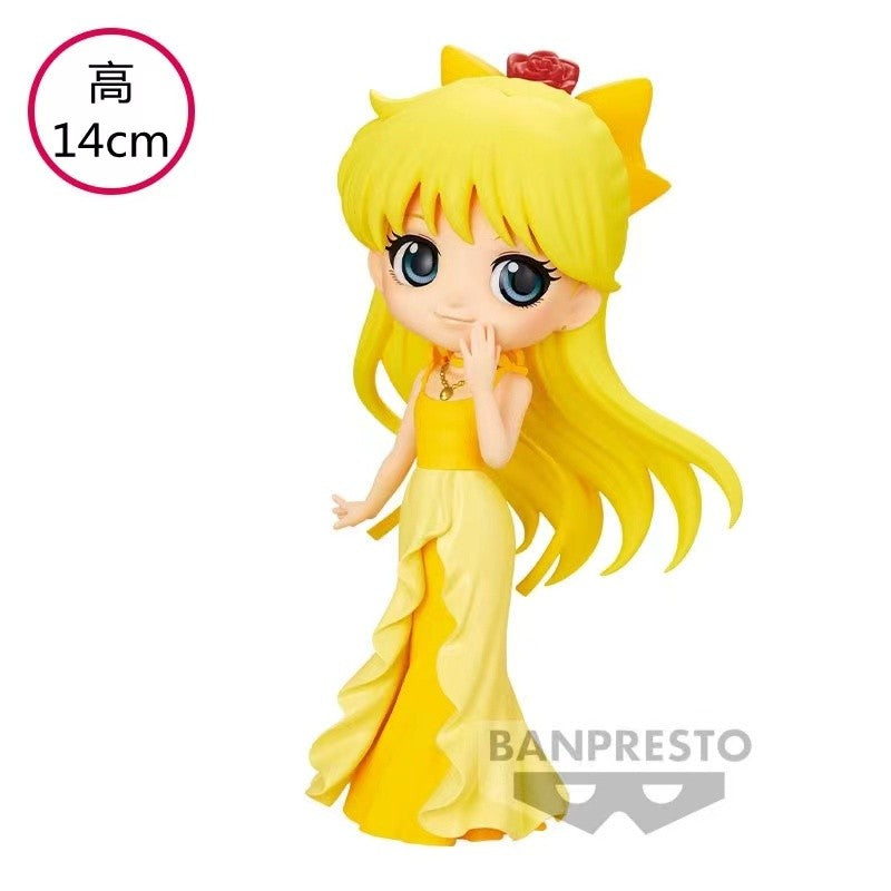 Em Estoque Original Qposket Chibiusa Sailor Moon Tsukino Usagi Kino Makoto PVC Miku Q Posket Brinquedos Fofos Anime Bonecos de Ação Presente