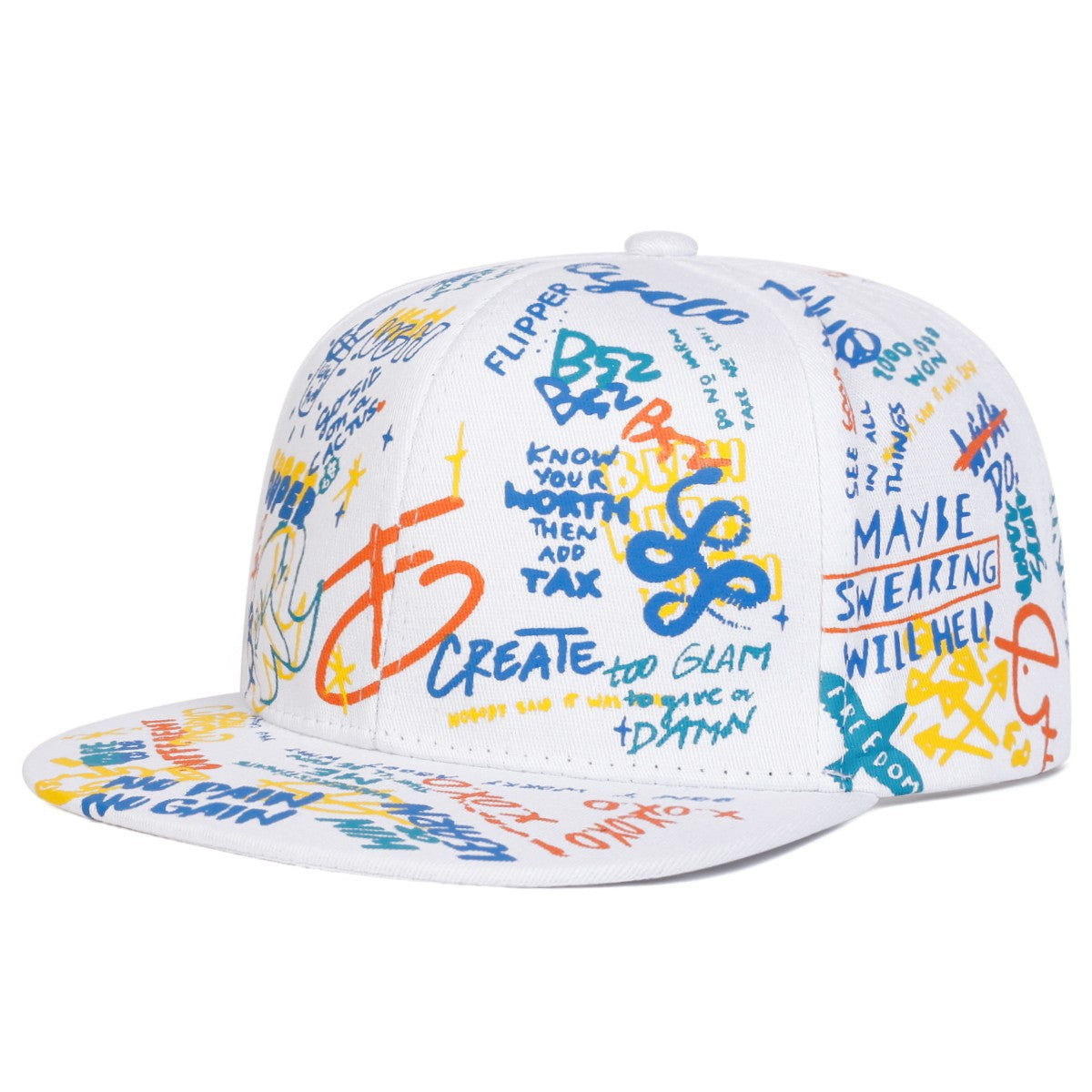 Unissex Bonés de Beisebol Ajustáveis com Estampa de Grafite 88 Letras, Estilo Hip-hop, Moda Primavera Outono, Casual, para Atividades ao Ar Livre, Chapéu de Proteção Solar