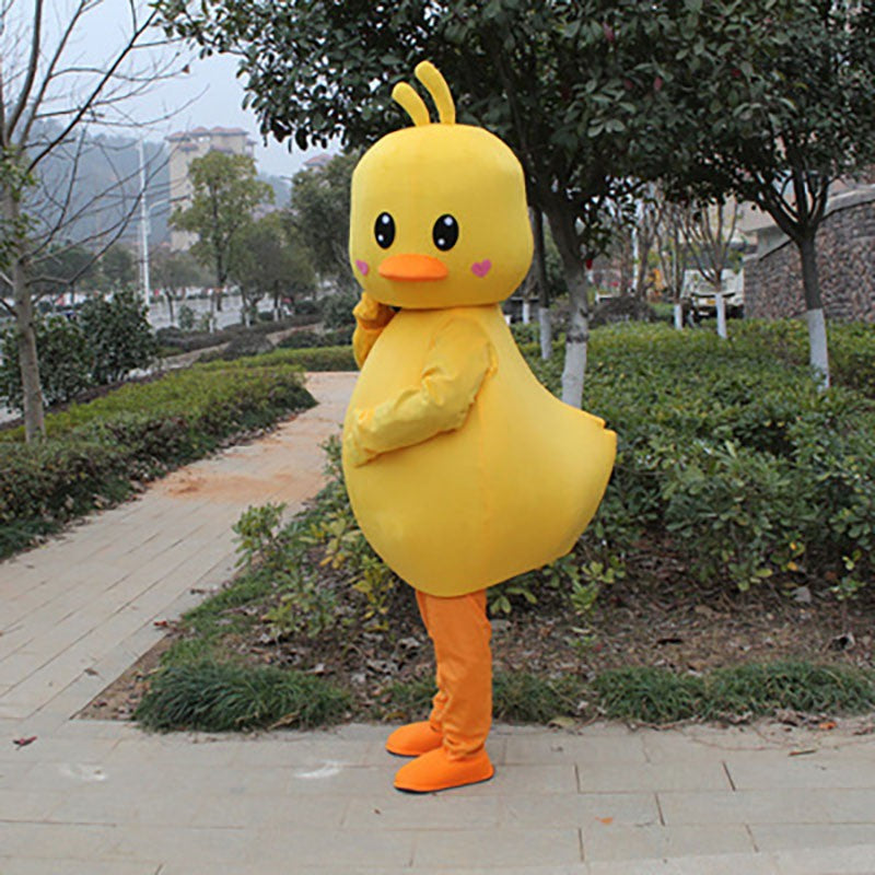 Adult Duck Chicken Mascot Costume Birthday Anime Cosplay Halloween Cartoon Dolls Performance Props