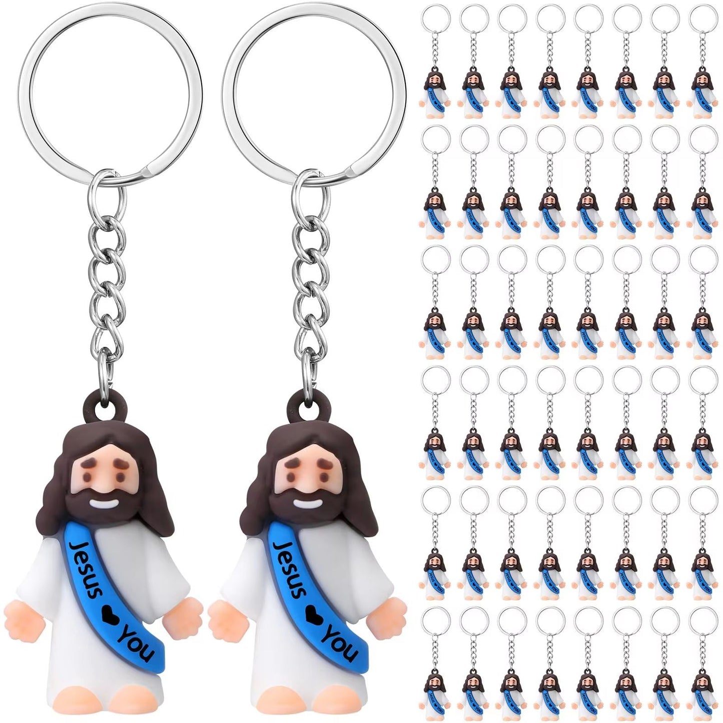 20-200PCS Little Jesus Figures Mini Jesus Figurines in Bulk Hide and Seek Religious Party Favor Sunday School Easter Egg Stuffer