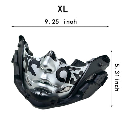 14 Color Two Sizes Cyberpunk Half Face Mask Halloween Cosplay Mask Adjustable Strap Breathable Comfort Party Costume Face Cover