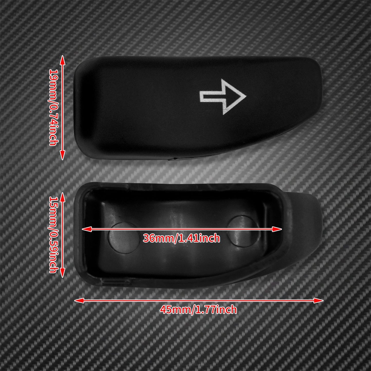 2xMotorcycle Turn Signal Extension Caps Switch Button Extended Cover For Harley Touring Street Electra Glide Road King 2014-2021