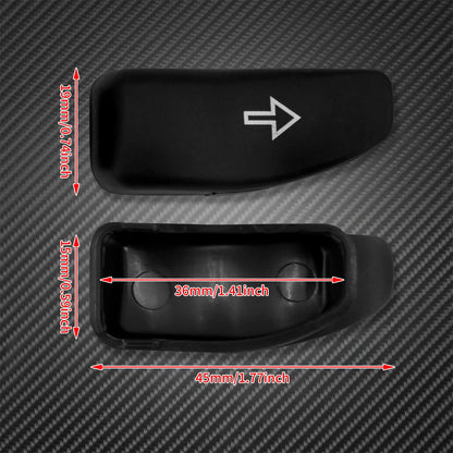 2xMotorcycle Turn Signal Extension Caps Switch Button Extended Cover For Harley Touring Street Electra Glide Road King 2014-2021