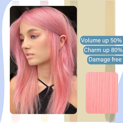 Clip in Hair Extensions Colored Party Highlights 30 inches Multi-colors Straight Hair Synthetic Hairpieces