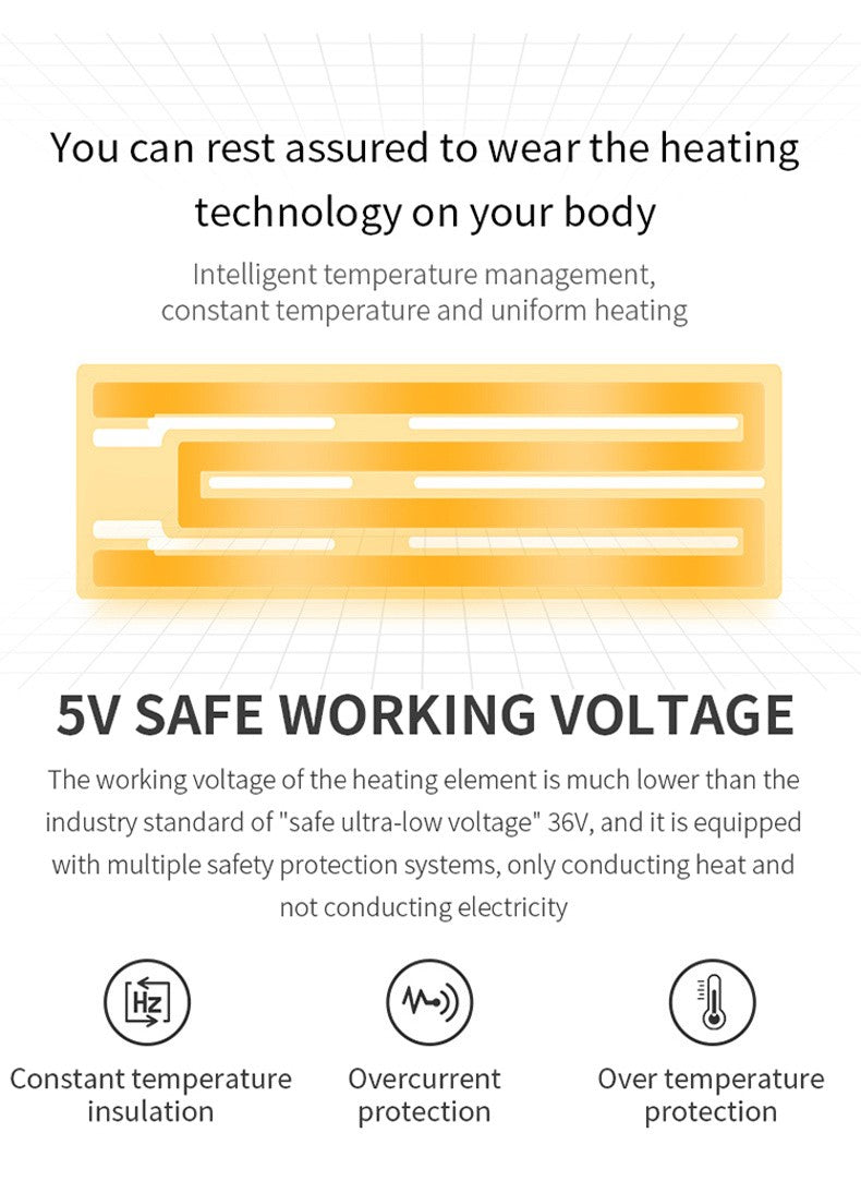 Intelligent Electric Heated Jacket Men Winter Warm Parka 3 Modes Adjustable Anti-Cold Ski Outdoor Camping Hiking Thermal Coat