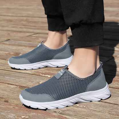 Tênis Casual Masculino Leve 2023 Respirável Slip-on Antiderrapante para Caminhada ao Ar Livre Tamanho 39-47