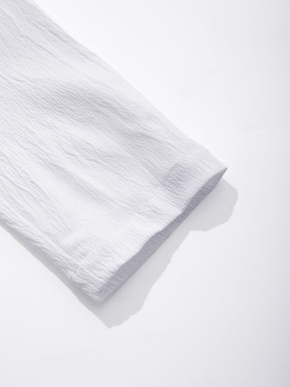 Men's Cotton Linen Long Sleeve Shirt Breathable Summer Spring Casual Button Up Lightweight Hawaiian Beach Top Hoodie T-Shirt New