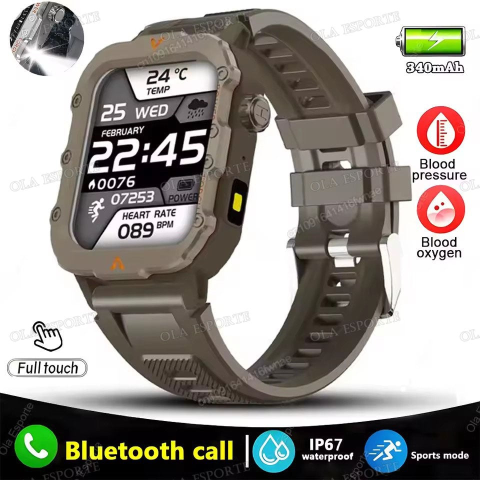 2025 New SmartWatch Men For Women Militray Outdoor GPS Track Sport Watches Heart Rate Sleep Waterproof Smart Watch IOS Android