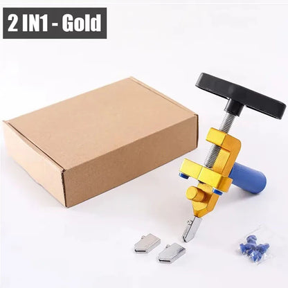 Conjunto de Cortador de Vidro e Cerâmica 2 em 1 com Roda de Faca Máquina de Corte de Rolo de Diamante Abertura de Azulejos Ferramentas Manuais de Construção