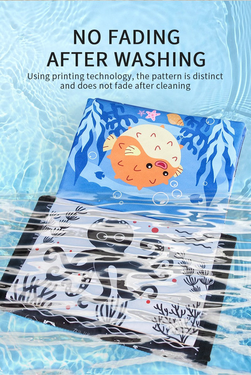 10 Page Cloth Book Montessori Touch And Feel Infant Soft Desk Calendar Cloth Books Cartoon Animals Early Education Toys For Baby