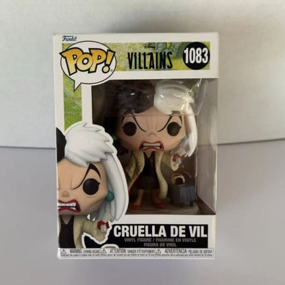 Boneca de Ação Funko Pop Vilão da Disney Modelo Cruella De Vil Escultura em Vinil Bonecas Edição Limitada Coleção Presente Comemorativo