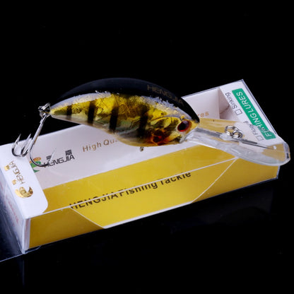 HENGJIA 13G 9CM Iscas de Pesca Rock Crank Bait Crankbait Minnow Baixo Anzóis Triplos Isca Dura Wobbler Língua Longa e Grande
