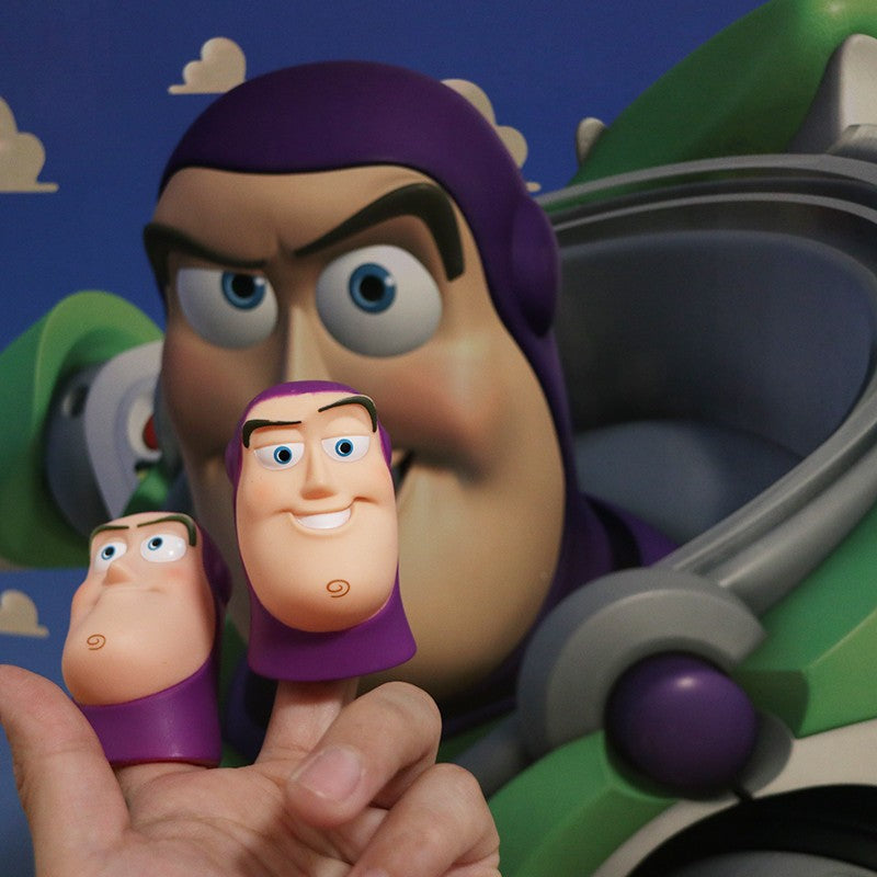 Toy Story Buzz Lightyear Cabeça Boneco de Ação Brinquedo Fofo Buzz Lightyear Expressão Engraçada Brinquedo de Dedo Presente de Aniversário para Crianças