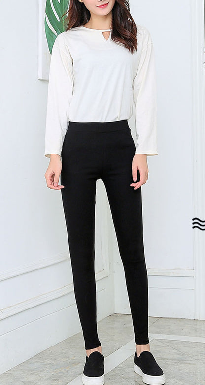 2025 New Autumn Black Pencil Pants Women Korean Style Tight Stretch Office Lady Denim Pants Elegant Comfy Ankle Length Jeans