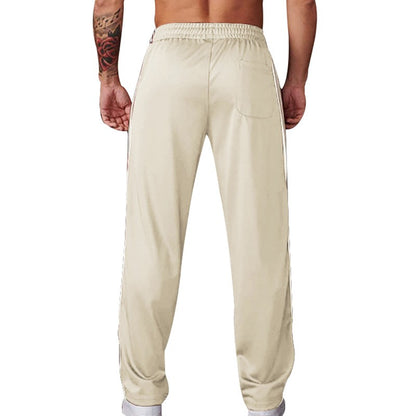 2024 Outono Europa E Estados Unidos Nova Moda Calça Reta Masculina Americana Solta Esporte Estampada Calça de Rua Combinando