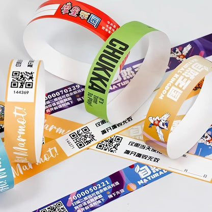 100/300/500/1000pcs Party Custom Bracelets Event Wristbands Customized Personalized Colored Wrist Band For Wedding Strap Meeting