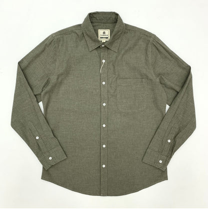 Sold Color Mens Cotton Linen Shirts Harajuku Casual Simple Comfortable Long Sleeve Loose Buttons Blouses Shirt With Chest Pocket