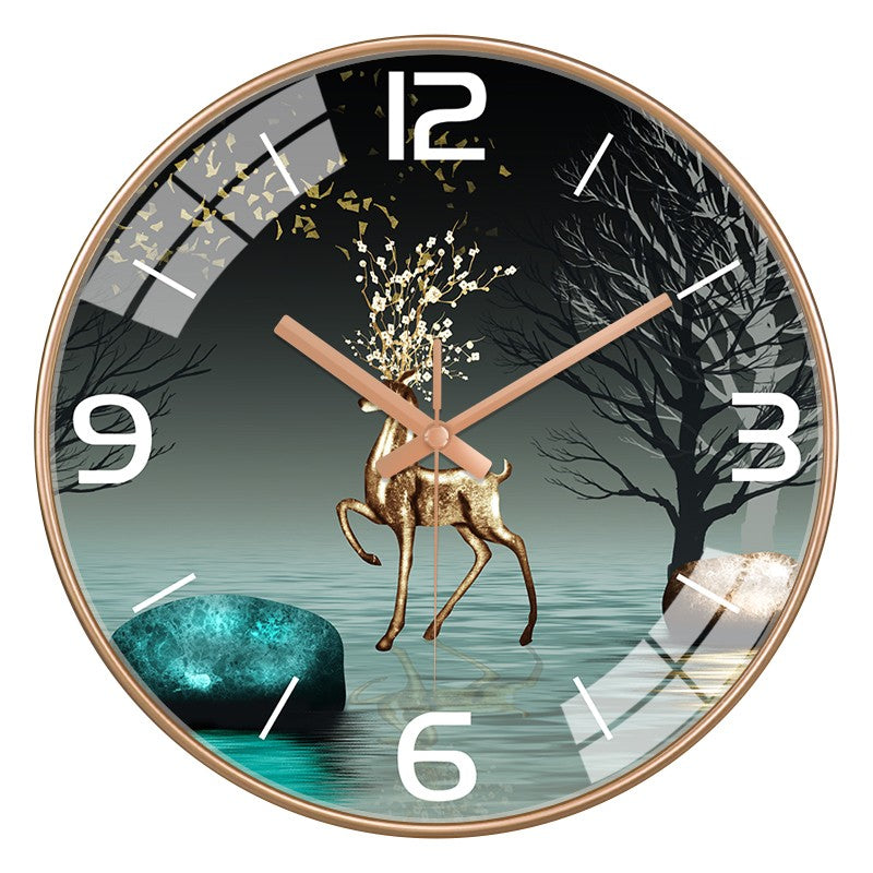 12 Inch luxury silent wall clock simple abstract clock for living room kitchen bedroom Nordic style personalized home decoration