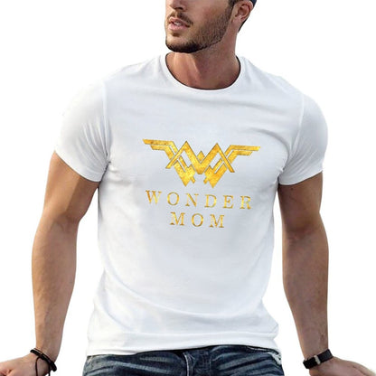 Wonder Mom T-Shirt t shirts for man graphic vintage black cotton t-shirt plain for man package T-Shirt