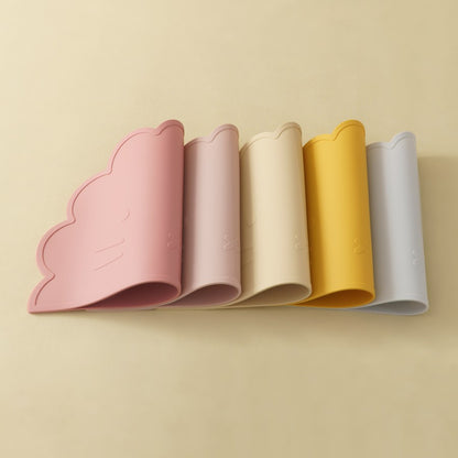 Color Kids 1Pcs Silicone Dining Appliance Placemat Dishes Plate Table Mat Children's Tableware Pad Kids Feeding Mat Baby Stuff