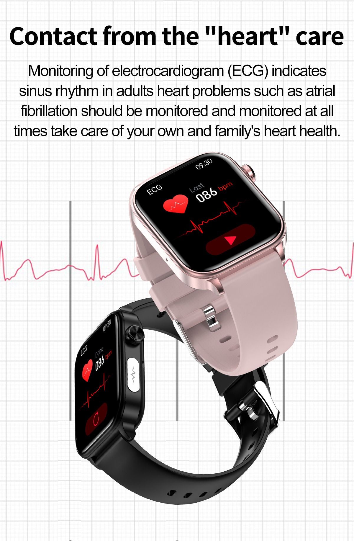 2025 Novo Para XIAOMI ECG+PPG Gordura Sanguínea Ácido Úrico Saúde Smartwatch Masculino Feminino Frequência Cardíaca Pressão Arterial Chamada Bluetooth Relógio Inteligente