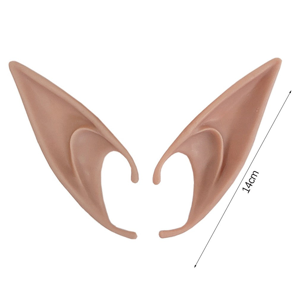 Halloween Elf Ears Latex Simulation Ears Props Fairy Angel Cosplay Mask Halloween Costume Accessories Mascaras Halloween Party