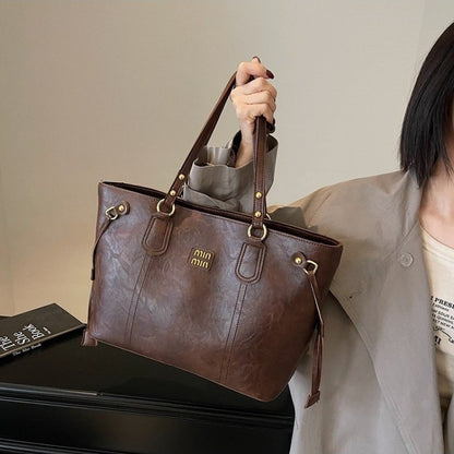 2025 New Light Luxury Niche Popular Large-capacity Commuting Versatile Shoulder Bag Casual High-end Tote Bag Women