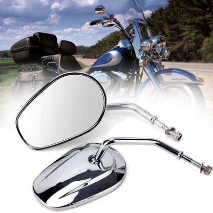 Para Harley Dyna Electra Glide Fatboy Iron 883 Road Glide Sportster 883 1200 Softail Espelhos Laterais Retrovisores de Moto