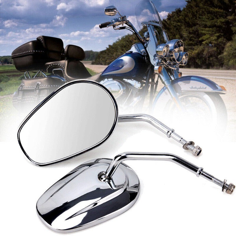 Para Harley Dyna Electra Glide Fatboy Iron 883 Road Glide Sportster 883 1200 Softail Espelhos Laterais Retrovisores de Moto