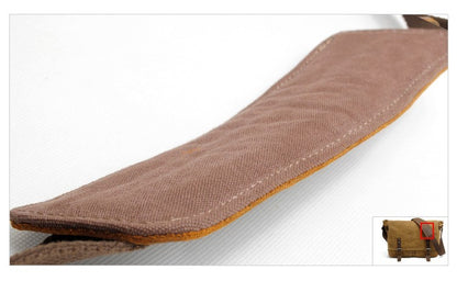 New Fashion Thick Wax Canvas Men Shoulder bag Messenger bag Men Crossbody Bag Vintage male Leisure Sling bag Casual Boy