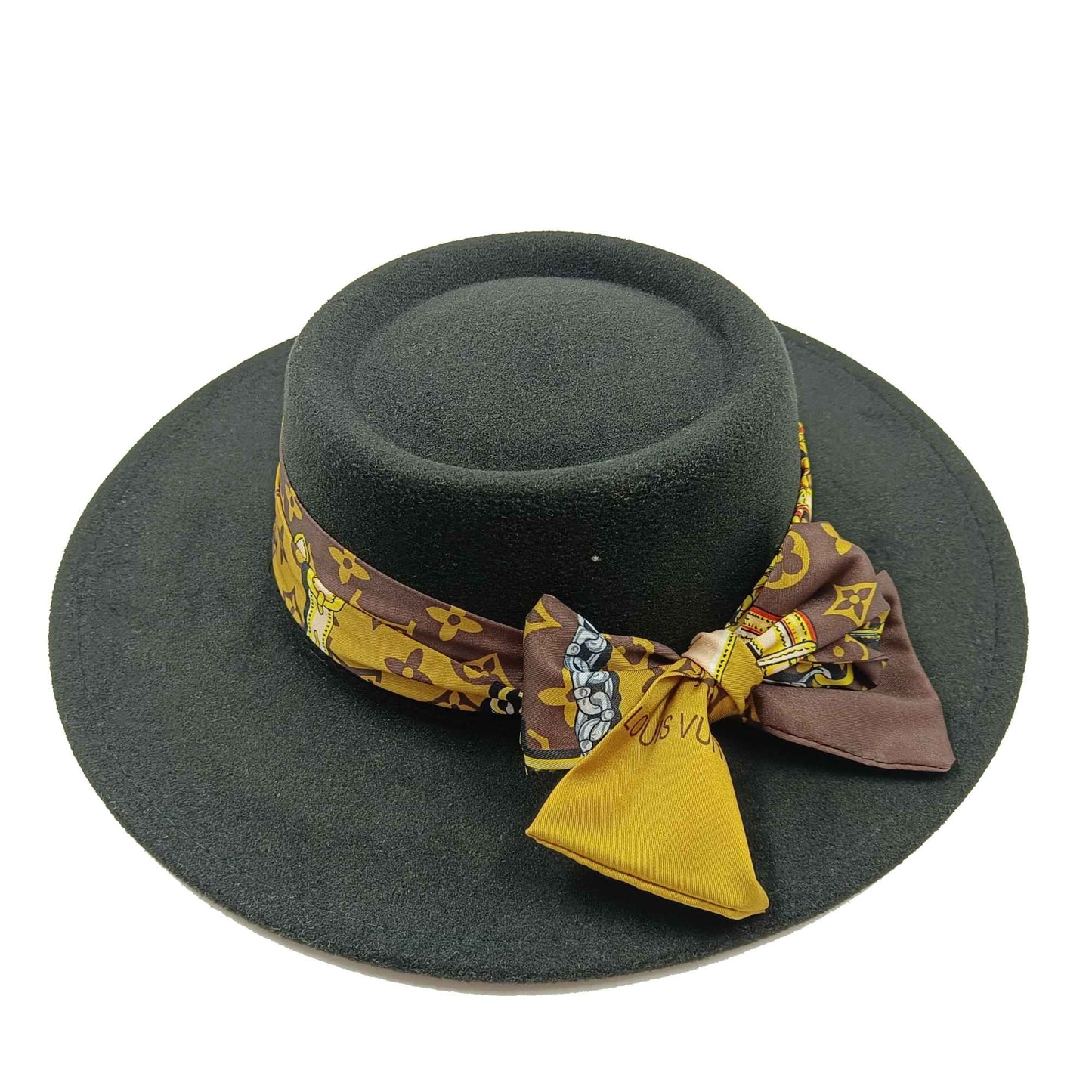 Set Straw Hat and Bag Set Gold Chain Bag Hat Set Ladies Leather Bag Tote Church Fedora Party Jazz Straw Hat