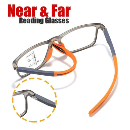 Soft Multifocal Progressive Reading Glasses TR90 Anti Blue Light Near Far Eyewear Men Women's Large Frame Farsight Eyeglasses ?